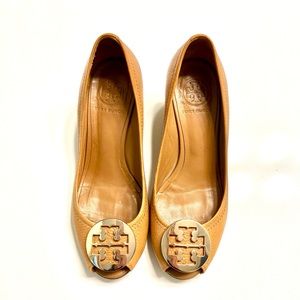 Tory Burch Julianne peep toe wedge heels